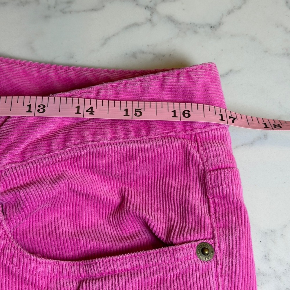 Vineyard Vines Womens Hot Pink Corduroy Slim Straight Pants Size 8 Preppy Whale - Picture 4 of 8